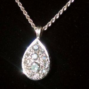 14k Gold Necklace & Diamond Pendant
